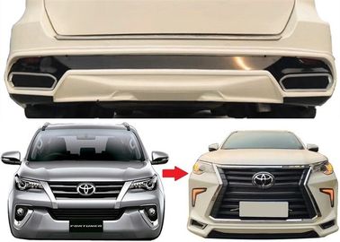 China Lexus-Art-Körper-Ausrüstungen Frontstoßstange und hintere Stoßstange für Toyota Fortuner 2016 2018 fournisseur