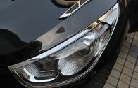 Chrome Front Car Headlight Covers , Hyundai Tucson IX35 Molding Trim Cover Garnish
